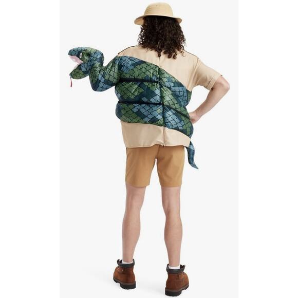 Tipsy Elves Zoo Keeper Halloween Costume Boa Constrictor Men’s Large NEW - Picture 2 of 7